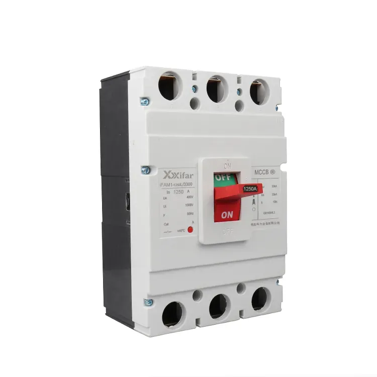 1250 Ampère 3-polige 600V Mccb-stroomonderbreker